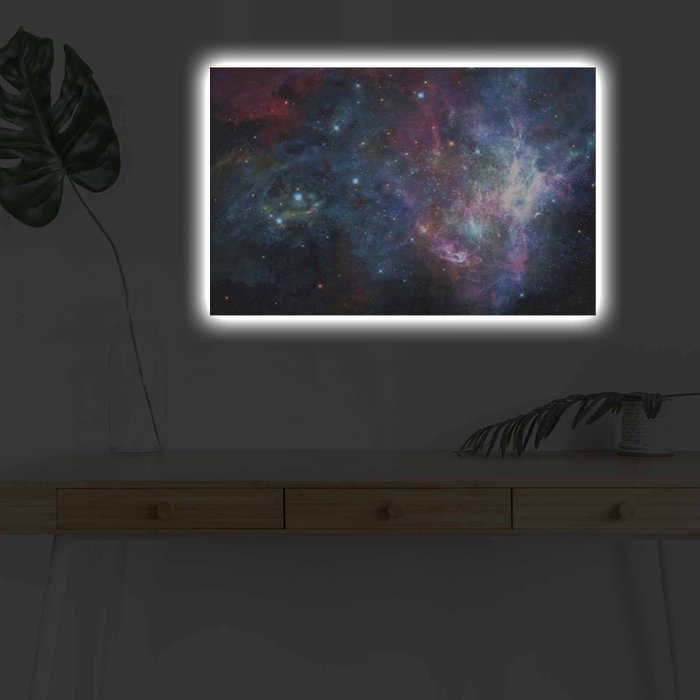 Wallity Lienzo Decorativo Iluminado con LEDs NASA-024 Multicolor Wallity Lienzo Decorativo Iluminado con LEDs NASA-024 Multicolor